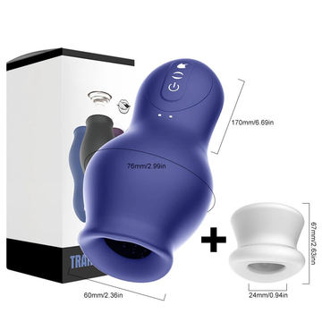 Male Blowjob Sex Toys / Sucking Vibrator for Men / Silicone Masturbation Cup - EVE's SECRETS